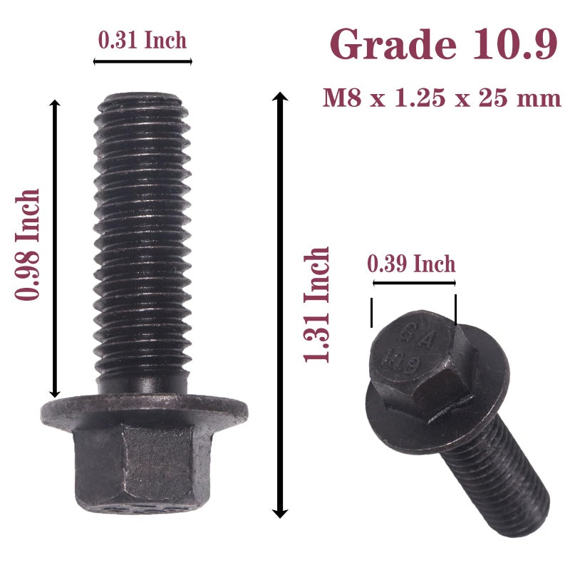 BEONEO 551696 Exhaust Manifold Bolts,Manifold Header Bolts for GM LS1 LS3 LS2 LSX LT series engines 12 PCS for GM 12617944 Exhaust Manifold Gasket - Image 2